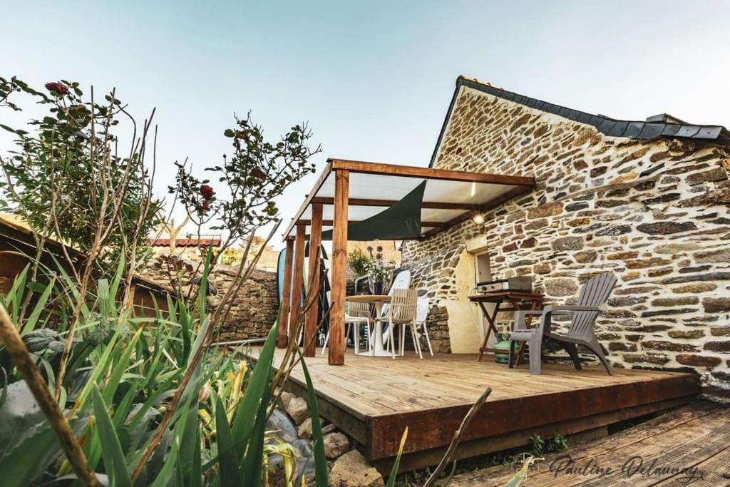 Ty Ar Mor Maison De La Mer, A 40 M De La Plage Saint-Michel-en-Grève Esterno foto