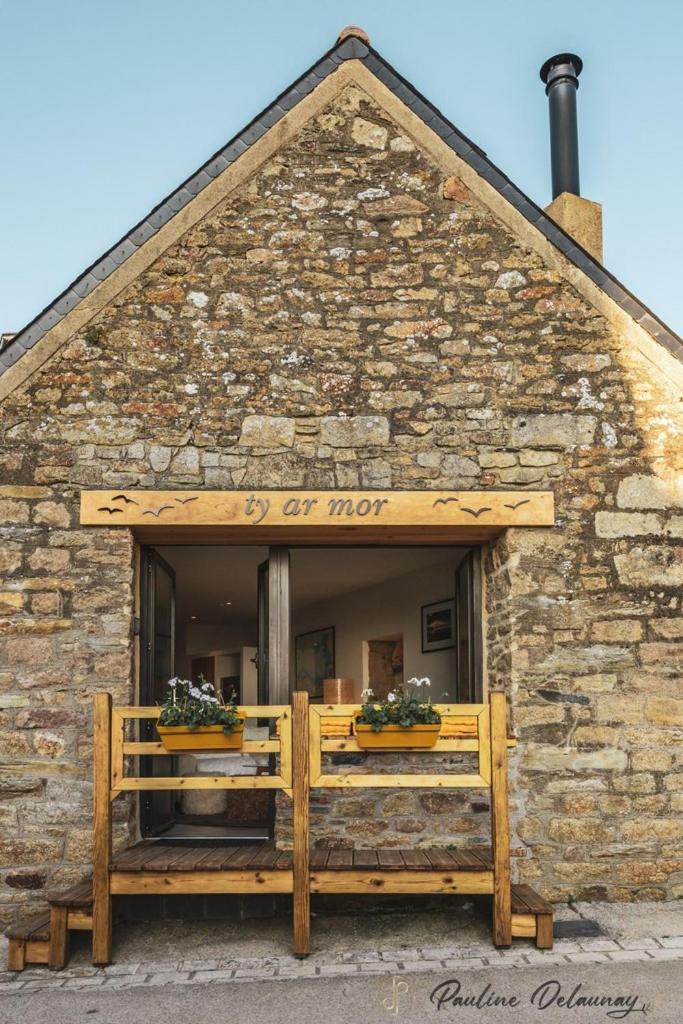 Ty Ar Mor Maison De La Mer, A 40 M De La Plage Saint-Michel-en-Grève Esterno foto
